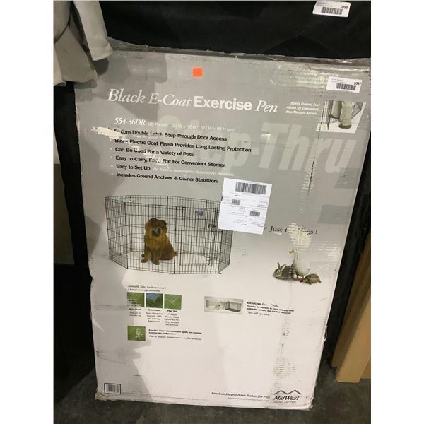 Midwest Black E-Coat Exercise Pen (24in W x 36in H Panels)