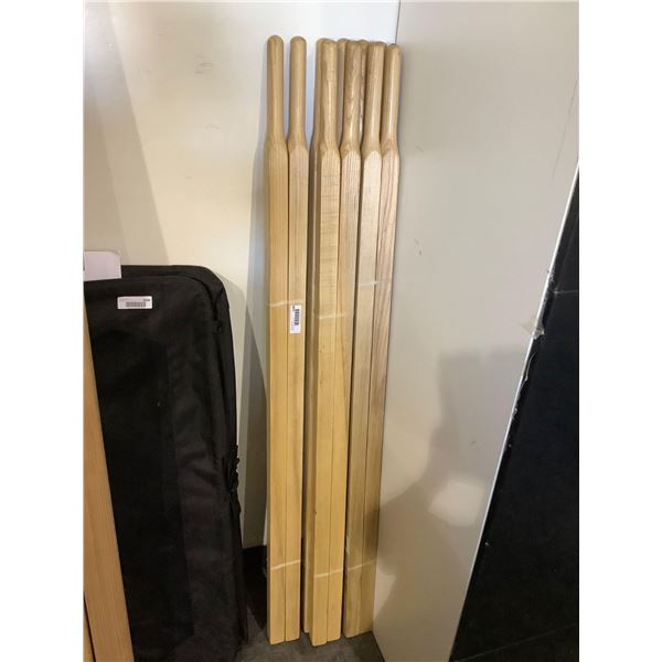 Wooden Wheelbarrow Handles Lot of 5