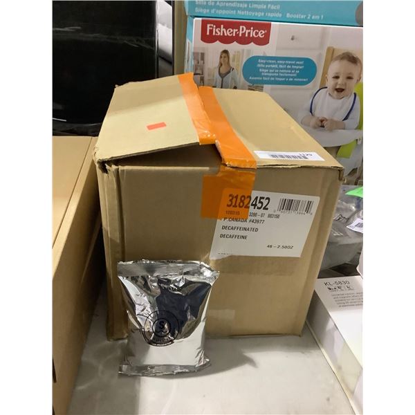 Case of Swiss Water Decaffeinated Ground Coffee (46 x 2.5oz)