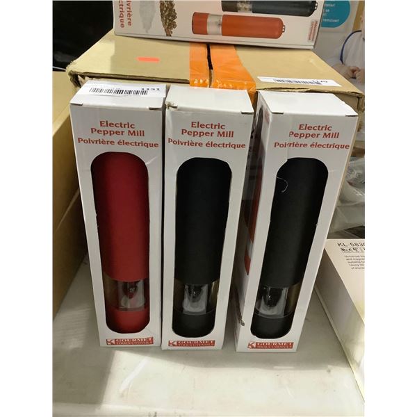 Gourmet Tools Electric Pepper Mill Lot of 3