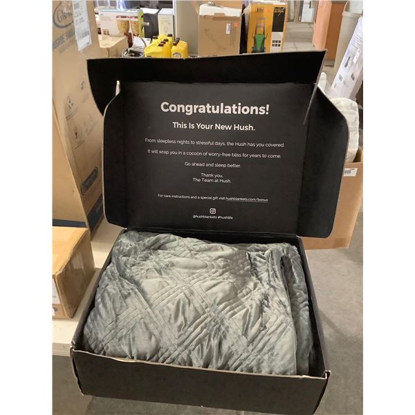 Hush Charcoal Twin Size 15lbs Weighted Blanket