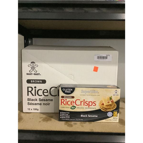 Case of Rice Crisps Black Sesame (12 x 100g)