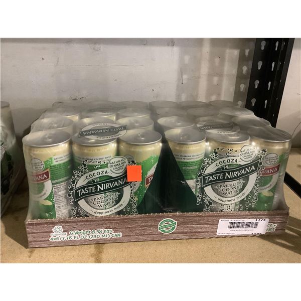 Cocoza Taste Nirvana Sparkling Coconut Water (4 x 6 x 230mL)