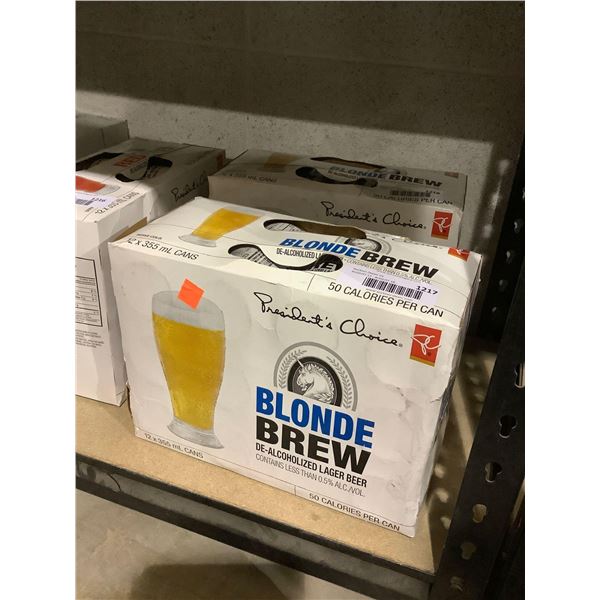 President's Choice Blonde Brew De-Alcoholized Lager Beer (12 x 355mL)
