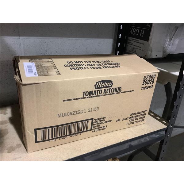 Case of Heinz Tomato Ketchup Single Serve Units (396 x 26mL)