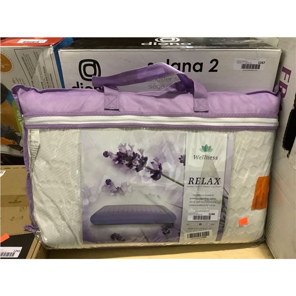 Wellness Relax Lavender Infused Memory Foam Pillow