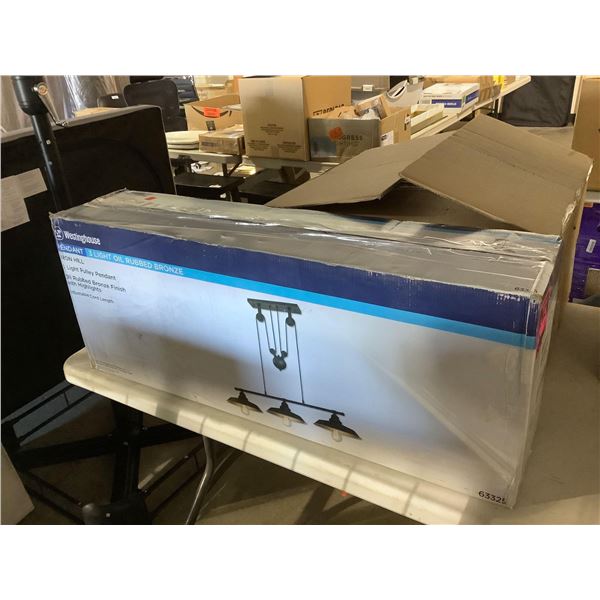 Westinghouse 3-Light Oil Rubbed Bronze Pendant (58.9in x 31.9in x 12in)