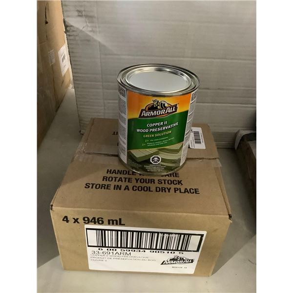 Case of ArmorAll Copper II Wood Preservative Green Solution (4 x 946mL)