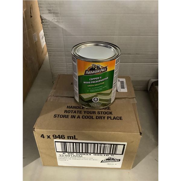 Case of ArmorAll Copper II Wood Preservative Green Solution (4 x 946mL)