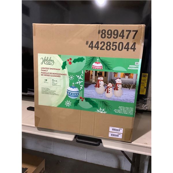 Holiday Living Lighted Snowman Family