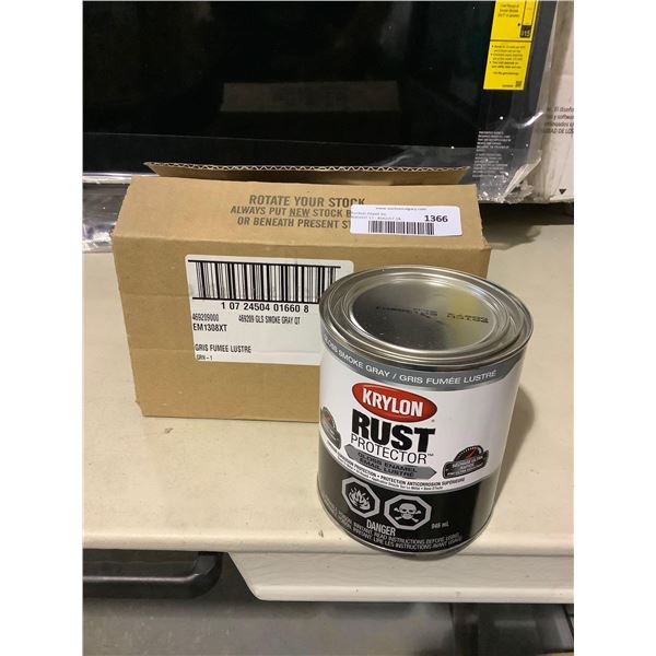 Case of Krylon Rust Protector Gloss Smoke Gray Enamel (2 x 946mL)