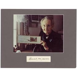 Grandma Moses Autograph,
