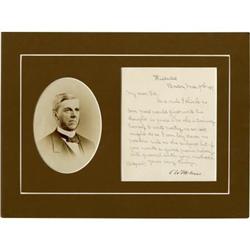 Oliver Wendell Holmes, Sr. Letter Signed,