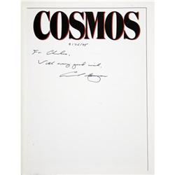 Carl Sagan, Signed Cosmos.