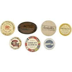 7 Vintage Advertising Pocket Mirrors