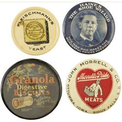 Four Vintage Advertising Pocket Mirrors