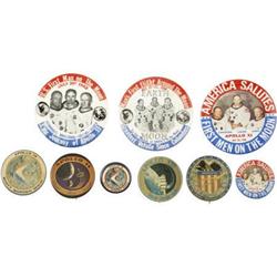 Lot of Apollo Space Program Souvenir Badges