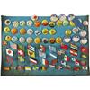 Image 2 : 75 Pin Back Buttons and Celluloid Flags
