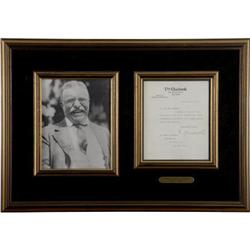 Theodore Roosevelt Typed Letter Signed