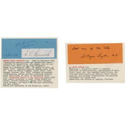 Two Criminologists' Signatures