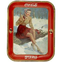1941 Skater Girl Coca-Cola Tray