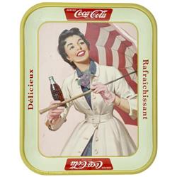 Coca-Cola Tray Girl with Umbrella.
