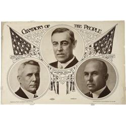 1916 Democratic Campaign Poster.