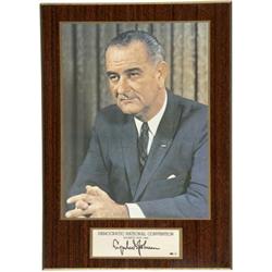 LBJ Plaque from 1964 Democratic Convention