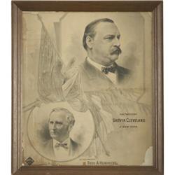 Cleveland and Hendricks 1884 Campaign Poster