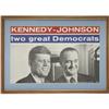 Image 1 : JFK-LBJ "Two Great Democrats" 1960 Poster