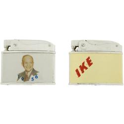 Pair of Eisenhower Campaign Cigarette Lighters