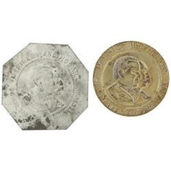 McKinley and Hobart Jugate Button