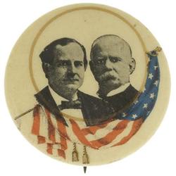 1900 Bryan and Stevenson Jugate Button