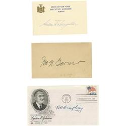 Lot of Three Vice-President's Signatures