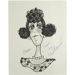 Carol Burnett Signed Sketch Print