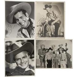 Four Autographed Photographs, Bob Nolan