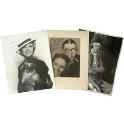Signed Photos: Wheeler & Woolsey, Sally Rand