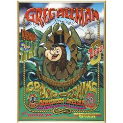 Gregg Allman Signed Maritime Hall Poster