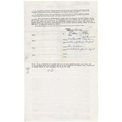 Bobby Darin Signed Contract, 1967