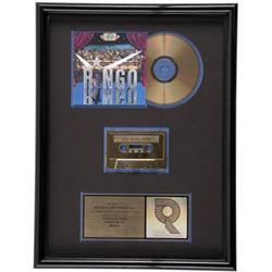 Ringo Starr "Ringo" RIAA Gold CD Award