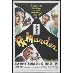 Rx Murder (20th Century Fox, 1958). One Sheet