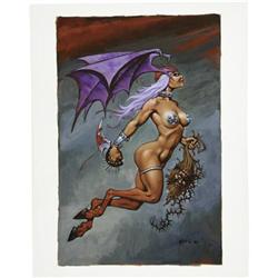 Scott Lewis - Satanika Illustration Original Art