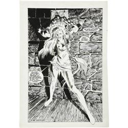Mark Beacham - Pin Up Page With Bondage Original
