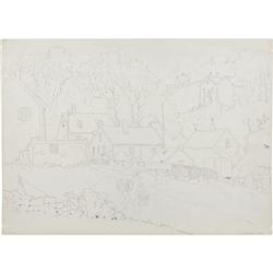 Harrison Cady - Small Town Scene Illustration