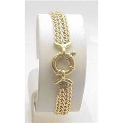 14 kt Yellow Gold Mesh Bracelet
