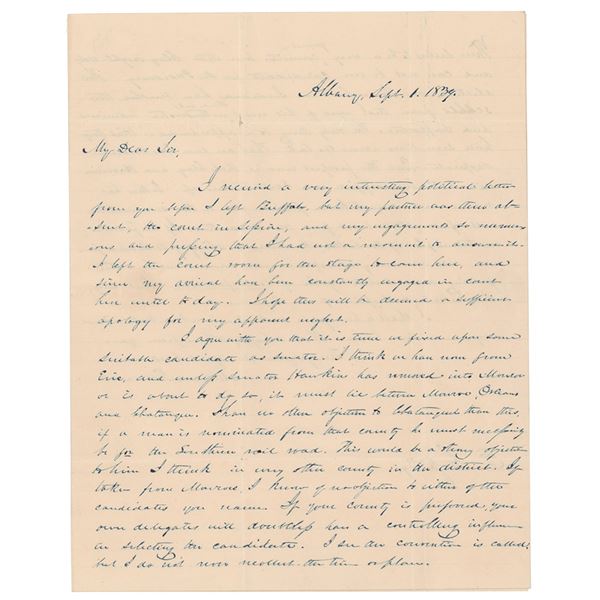 Millard Fillmore Autograph Letter Signed