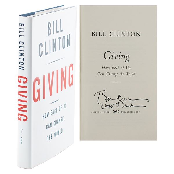 Bill Clinton Twice-Signed Book