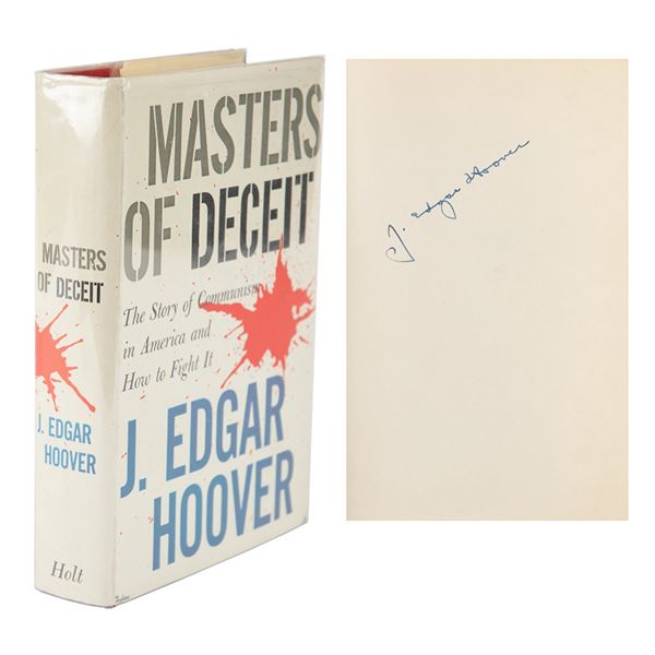 J. Edgar Hoover Signed Book