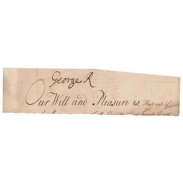 King George I Signature