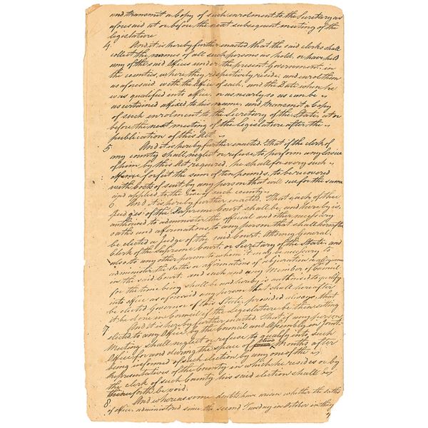 William Livingston Document Signed